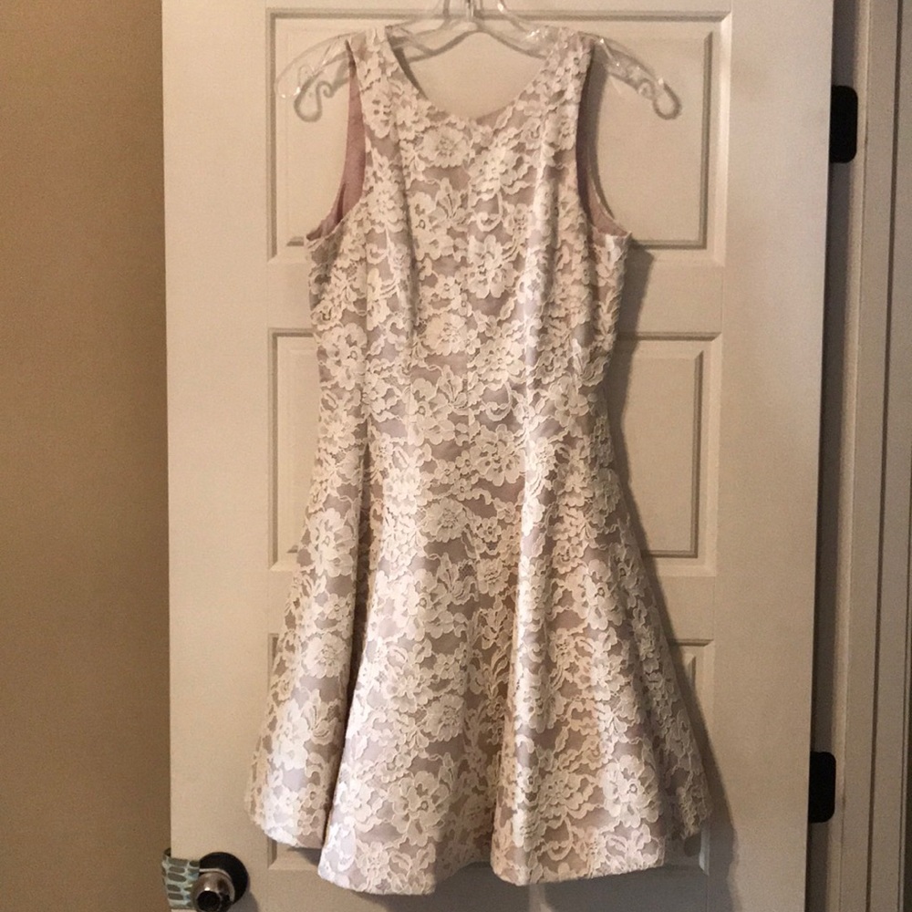 Tibi lace fit and flare dress. Size 8.